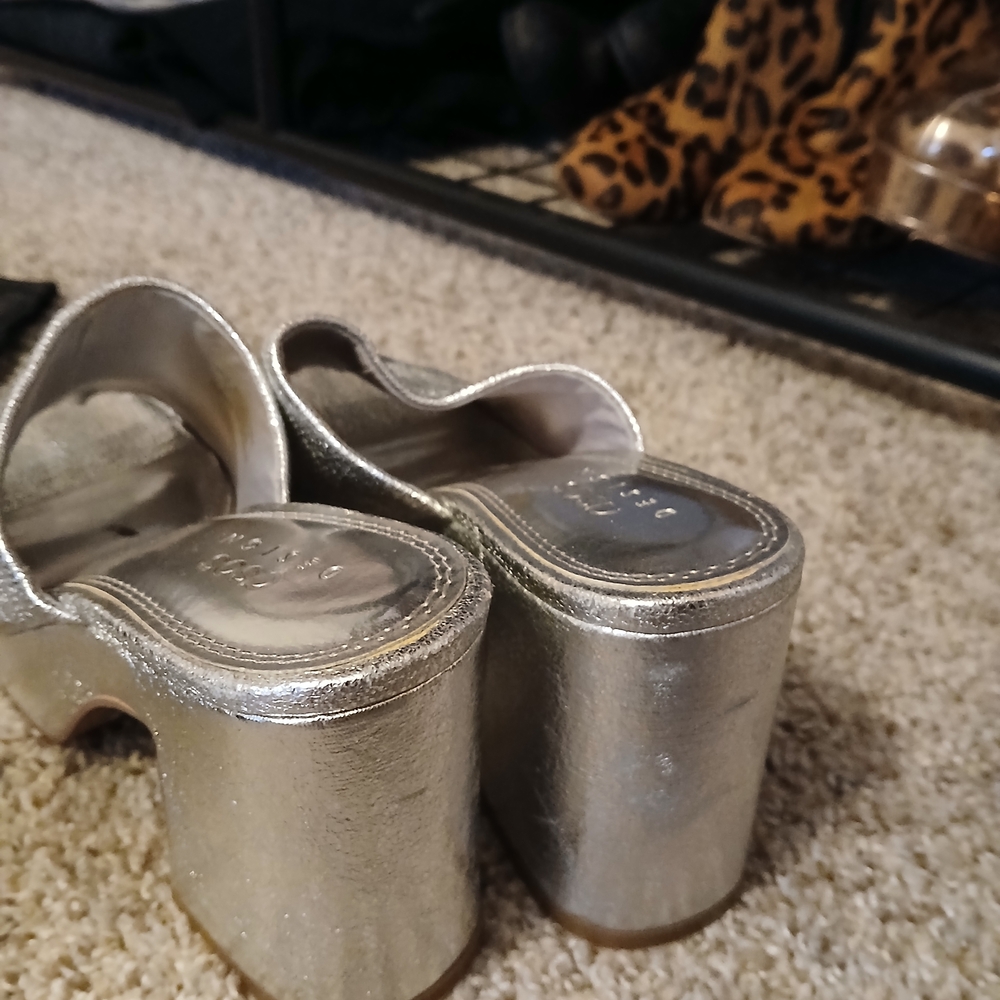 Silver Platform Mules - Picture 5 of 5